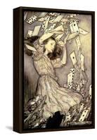 Illustration from 'Alice's Adventures in Wonderland' by Lewis Carroll-Arthur Rackham-Framed Stretched Canvas