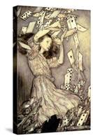 Illustration from 'Alice's Adventures in Wonderland' by Lewis Carroll-Arthur Rackham-Stretched Canvas