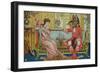 Illustration from "Beauty and the Beast," circa 1900-Walter Crane-Framed Giclee Print