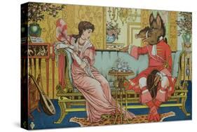 Illustration from "Beauty and the Beast," circa 1900-Walter Crane-Stretched Canvas