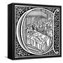 Illustration from Boethius' De Consolatione Philosophiae, 1498-null-Framed Stretched Canvas