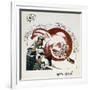 Illustration from Chad Gadya (The Tale of a Goat)-El Lissitzky-Framed Giclee Print