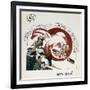 Illustration from Chad Gadya (The Tale of a Goat)-El Lissitzky-Framed Giclee Print