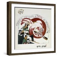 Illustration from Chad Gadya (The Tale of a Goat)-El Lissitzky-Framed Giclee Print