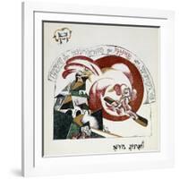 Illustration from Chad Gadya (The Tale of a Goat)-El Lissitzky-Framed Giclee Print