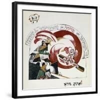 Illustration from Chad Gadya (The Tale of a Goat)-El Lissitzky-Framed Giclee Print