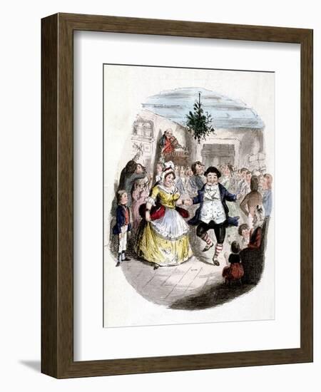 Illustration from Charles Dickens' "A Christmas Carol"-null-Framed Photographic Print