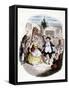 Illustration from Charles Dickens' "A Christmas Carol"-null-Framed Stretched Canvas