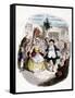 Illustration from Charles Dickens' "A Christmas Carol"-null-Framed Stretched Canvas