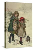 Illustration from Christmas Tree Fairy, Pub. 1886-Lizzie Mack-Stretched Canvas