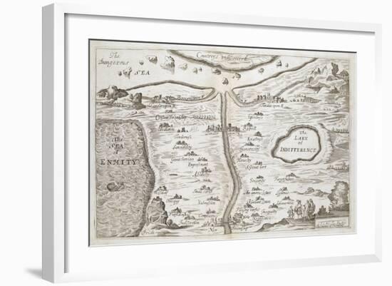 Illustration from Clelia, An Excellent New Romance, London, 1678-null-Framed Giclee Print