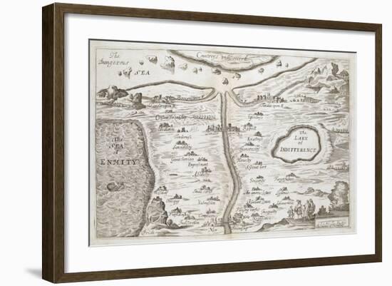 Illustration from Clelia, An Excellent New Romance, London, 1678-null-Framed Giclee Print