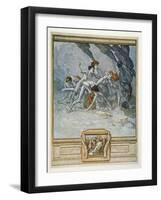 Illustration from Dante's 'Divine Comedy', Inferno, Canto Xxx: 22, 1921 (W/C on Paper)-Franz Von Bayros-Framed Giclee Print