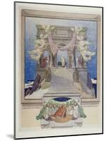 Illustration from Dante's 'Divine Comedy', Purgatory, 1921-Franz Von Bayros-Mounted Giclee Print