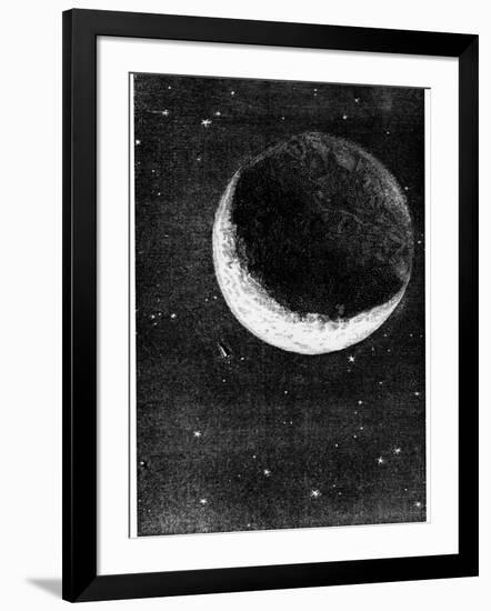 Illustration from De La Terre a La Lune by Jules Verne, 1865-null-Framed Giclee Print