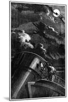 Illustration from De La Terre a La Lune by Jules Verne, 1865-null-Mounted Giclee Print