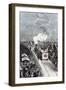 Illustration from De La Terre a La Lune by Jules Verne, 1865-null-Framed Giclee Print