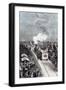 Illustration from De La Terre a La Lune by Jules Verne, 1865-null-Framed Giclee Print