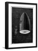 Illustration from De La Terre a La Lune by Jules Verne, 1865-null-Framed Giclee Print