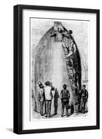 Illustration from De La Terre a La Lune by Jules Verne, 1865-null-Framed Giclee Print