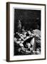 Illustration from De La Terre a La Lune by Jules Verne, 1865-null-Framed Giclee Print