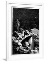 Illustration from De La Terre a La Lune by Jules Verne, 1865-null-Framed Giclee Print