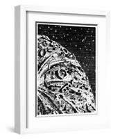 Illustration from De La Terre a La Lune by Jules Verne, 1865-null-Framed Giclee Print