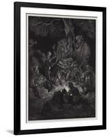 Illustration from Don Quixote De La Mancha-Gustave Doré-Framed Giclee Print