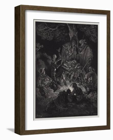 Illustration from Don Quixote De La Mancha-Gustave Doré-Framed Giclee Print