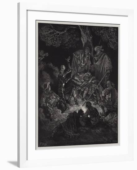 Illustration from Don Quixote De La Mancha-Gustave Doré-Framed Giclee Print