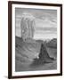 Illustration from Dore Bible of Old Testament Patriarch Abraham and the Three Angels-null-Framed Photographic Print