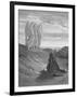 Illustration from Dore Bible of Old Testament Patriarch Abraham and the Three Angels-null-Framed Photographic Print