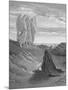 Illustration from Dore Bible of Old Testament Patriarch Abraham and the Three Angels-null-Mounted Photographic Print