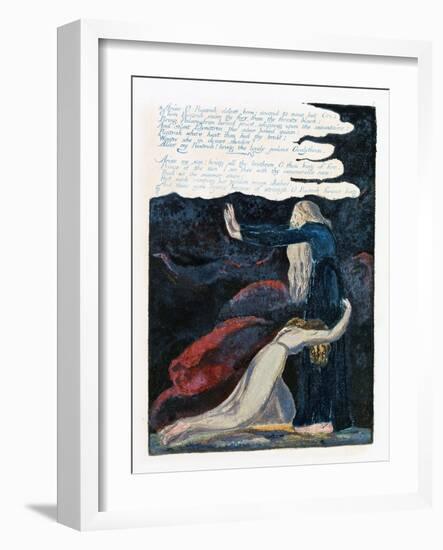 Illustration from 'Europe: a Prophecy', Lambeth, 1794-William Blake-Framed Giclee Print