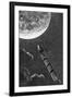 Illustration from From the Earth to the Moon-Jules Verne-Framed Giclee Print