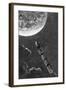 Illustration from From the Earth to the Moon-Jules Verne-Framed Giclee Print