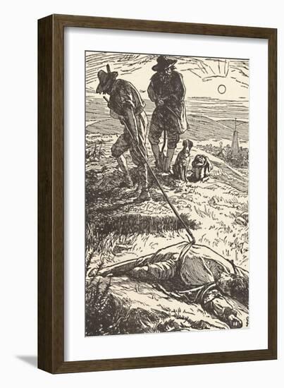 'Illustration from 'History of the Plague' (Defoe)', 1862, (1923)-Frederic Shields-Framed Giclee Print