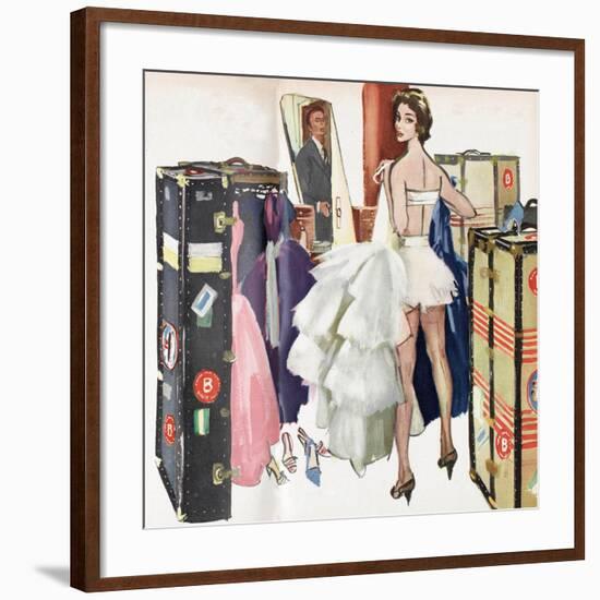 Illustration from 'Homes and Gardens' Magazine, 1956-null-Framed Giclee Print