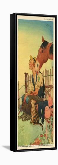 Illustration from 'John Bull', October 1950-null-Framed Stretched Canvas