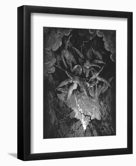 Illustration from John Milton's Paradise Lost, 1866-Gustave Doré-Framed Premium Giclee Print