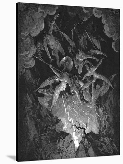 Illustration from John Milton's Paradise Lost, 1866-Gustave Doré-Stretched Canvas