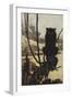 Illustration From Jorinda and Joringel Of a Black Cat-Arthur Rackham-Framed Giclee Print