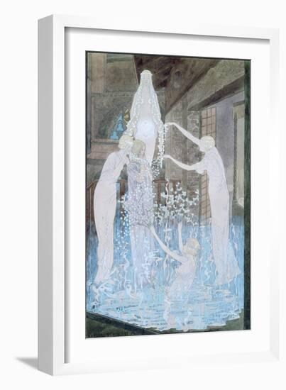 Illustration from Le Reve by Emile Zola-Carlos Schwabe-Framed Giclee Print