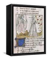 Illustration from Le Roman de La Rose-null-Framed Stretched Canvas