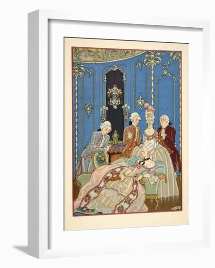 Illustration from 'Les Liaisons Dangereuses' by Pierre Choderlos De Laclos (1741-1803) Pub. 1934 (P-Georges Barbier-Framed Giclee Print