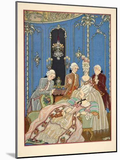 Illustration from 'Les Liaisons Dangereuses' by Pierre Choderlos De Laclos (1741-1803) Pub. 1934 (P-Georges Barbier-Mounted Giclee Print