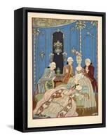 Illustration from 'Les Liaisons Dangereuses' by Pierre Choderlos De Laclos (1741-1803) Pub. 1934 (P-Georges Barbier-Framed Stretched Canvas