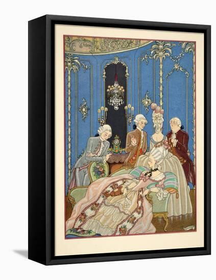 Illustration from 'Les Liaisons Dangereuses' by Pierre Choderlos De Laclos (1741-1803) Pub. 1934 (P-Georges Barbier-Framed Stretched Canvas