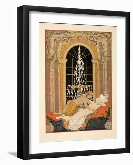 Illustration from 'Les Liaisons Dangereuses' by Pierre Choderlos De Laclos (1741-1803) Pub. 1934 (P-Georges Barbier-Framed Giclee Print