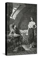 Illustration from Les Misérables, 19th Century-Alphonse Marie de Neuville-Stretched Canvas